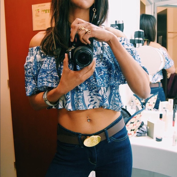 NWT LF Jaase Two Piece Boho Top Skirt Dress Set - Picture 4 of 8